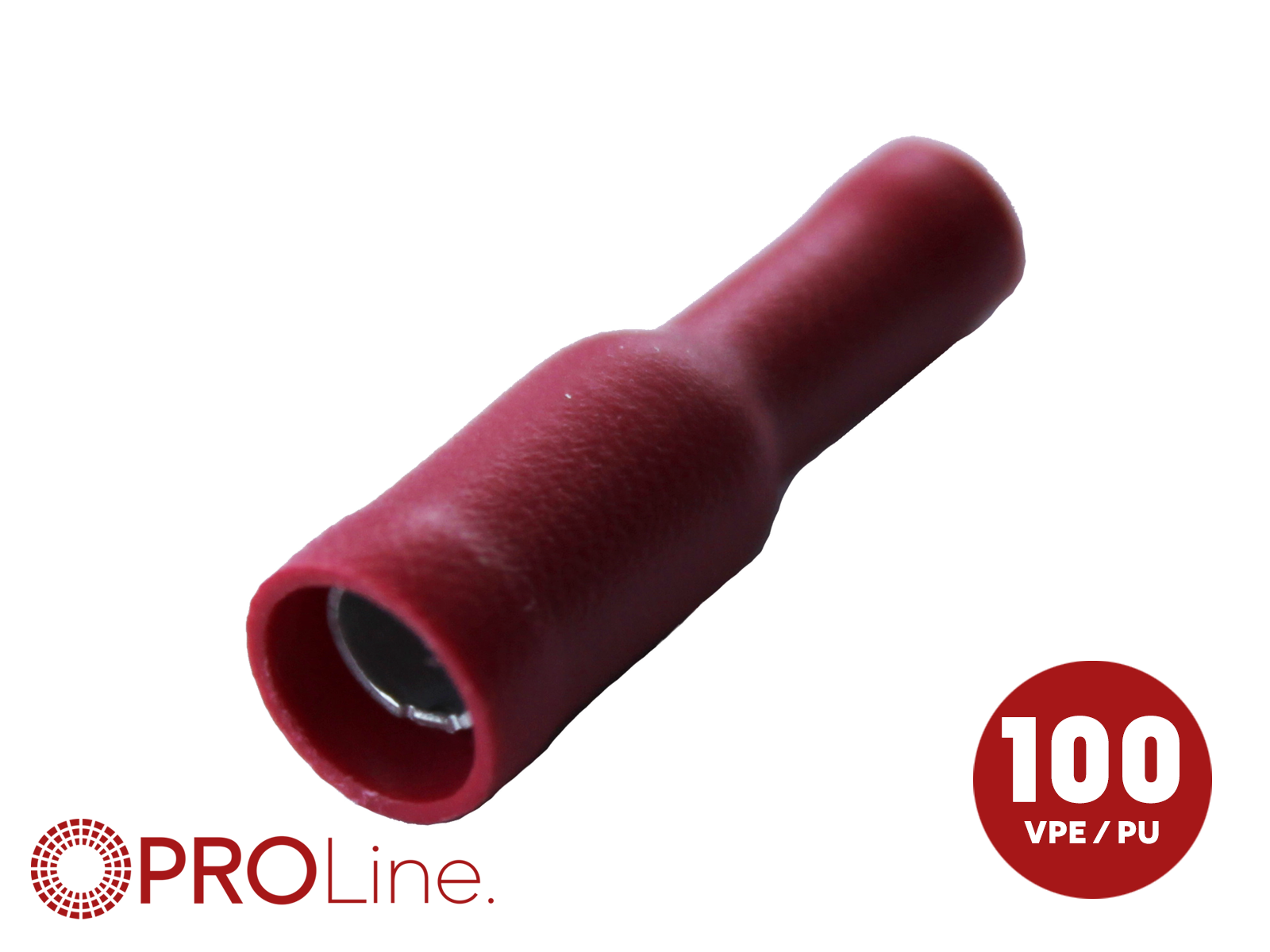 Kabelverbinder Female Rood 0.5 - 1.0 mm&sup2; (100 stuks) ACV PROLine - 340035 1 0 p 0 - 340035-1-0-p