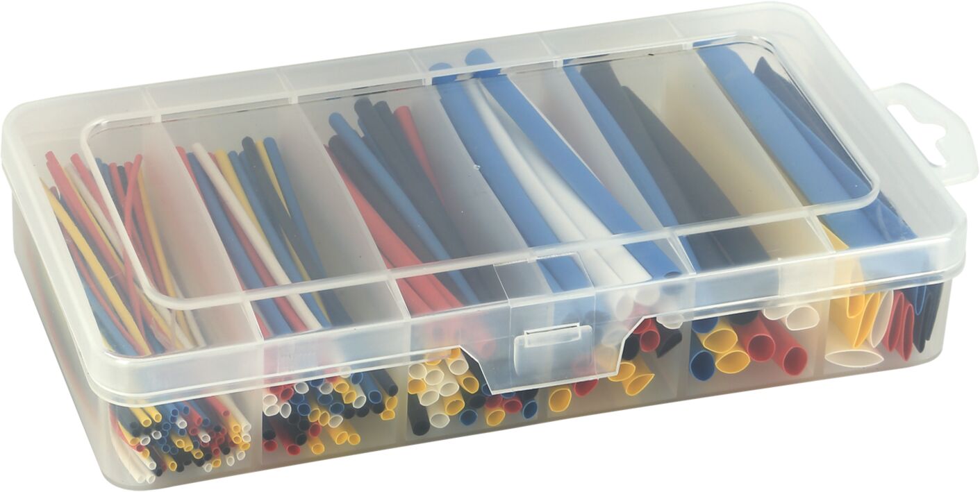 Krimpkous Assortiment 170 delig &Oslash; 1.2-9.5 mm / Lengte 100 mm - 34129 00 geschlossen - 34129-00