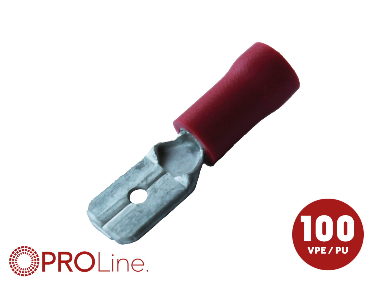Kabelschoen 2.8x0.8 rood (100stuks) ACV PROLine - 342803 1 0 p - 342803-1-0-p