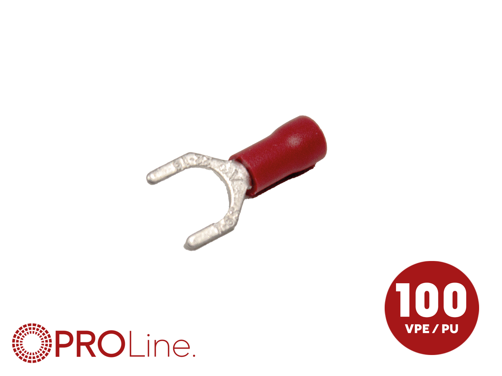 Kabelvork 0.5x1.5 rood M6 (100stuks) ACV PROLine - 344342 1 0 p 0 - 344342-1-0-p