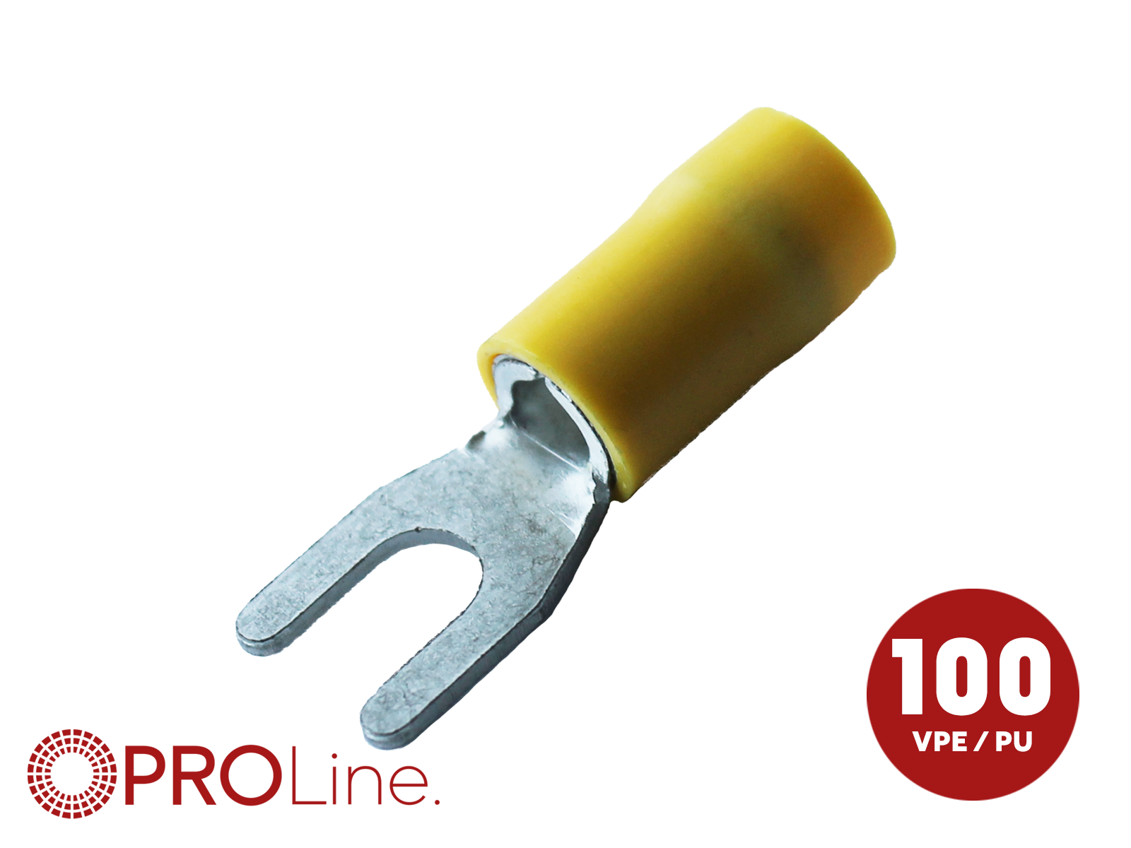 Kabelvork 4.0x6.0 geel M4 (100stuks) ACV PROLine - 344343 3 0 p 0 - 344343-3-0-p