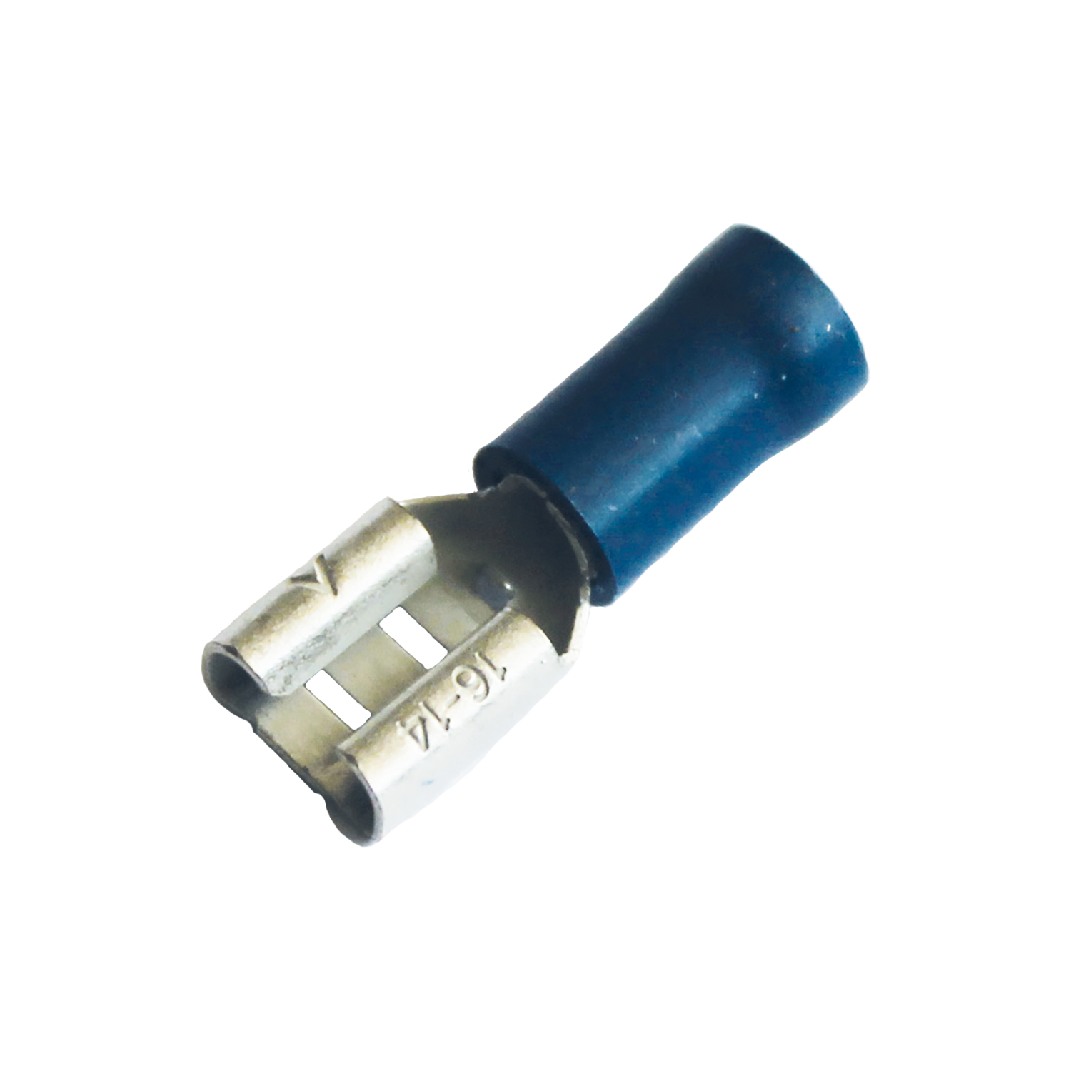 kabelschoen 5stuks 6.3x0.8 blauw in blister - 346301 2 5 p - 346301-2-5-p