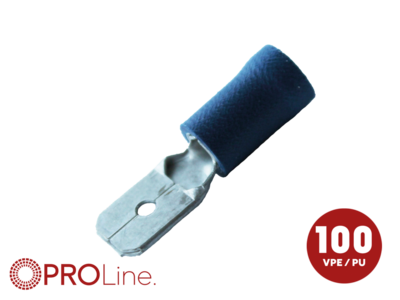 Kabelschoen 6.3x0.8 blauw (100stuks) ACV PROLine - 346304 2 0 p - 346304-2-0-p