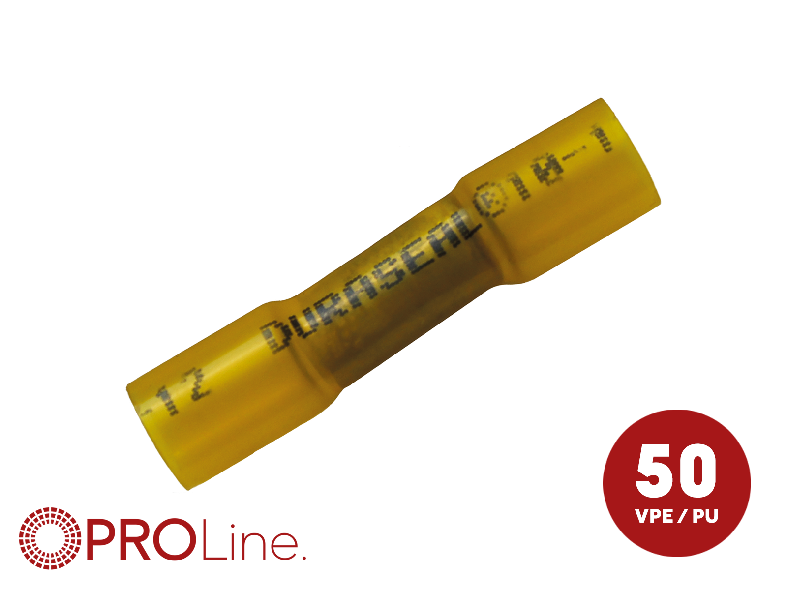 Duraseal waterdichte (door verwarming) kabeldoorverbinder HSC geel 4,0-6,0mm2 (50stuks) ACV PROLine - 347265 1 50 p - 347265-1-50-p