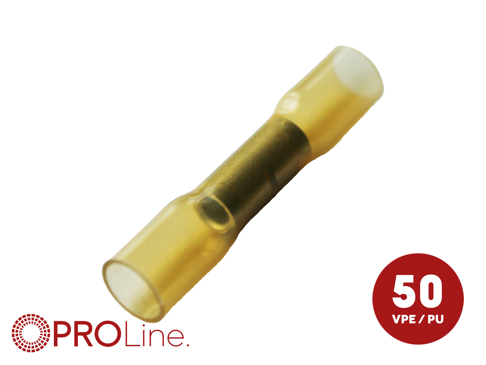 Waterdichte (door verwarming) kabeldoorverbinder HSC geel 4.0-6.0mm2 (50stuks) ACV PROLine - 347334 1 50 p - 347334-1-50-p
