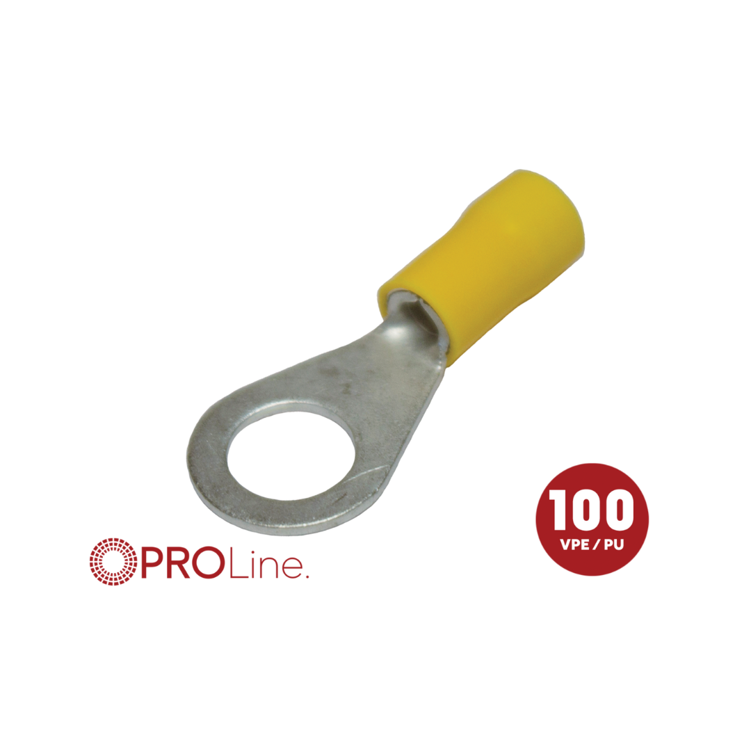 Kabeloog 4.0x6.0 geel M8 (100stuks) ACV PROLine - 348450 3 0 p - 348450-3-0-p