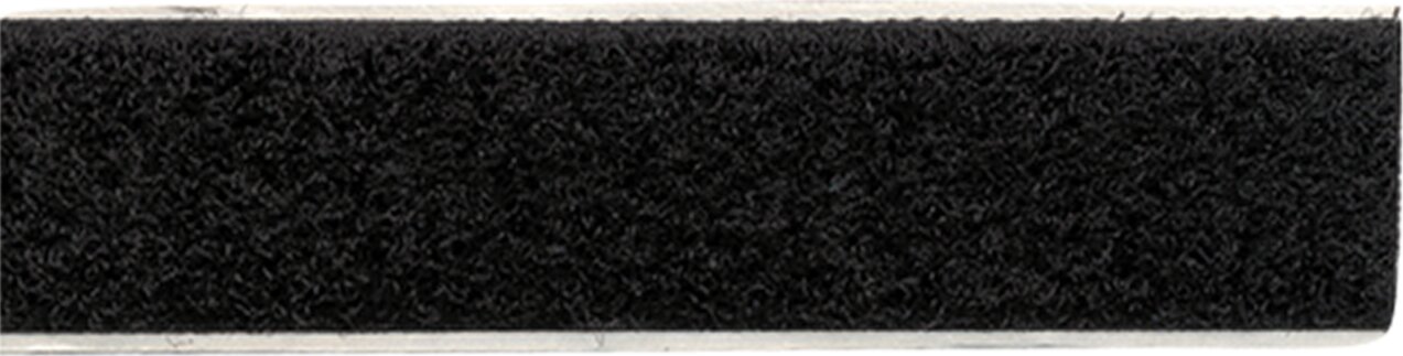 Klittenband Breedte 20 mm / Lengte 25 meter Zwart - zachte zijde - 349000 01 - 349000-01