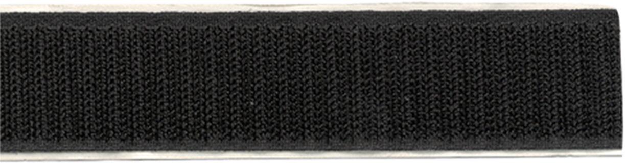 Klittenband Breedte 20 mm / Lengte 25 meter Zwart - haak zijde - 349000 02 - 349000-02