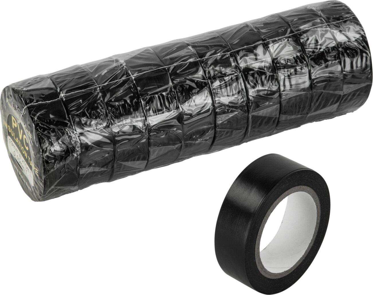 Installatie Tape Breedte 15 mm x Lengte 10 meter Zwart (10 stuks)  - 349011 19 10 - 349011-19-10