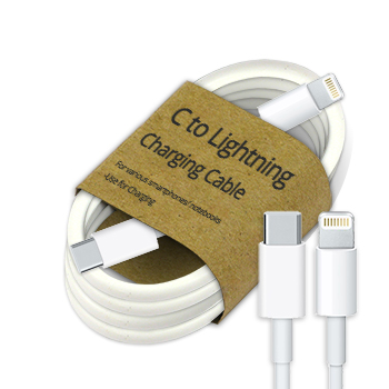 Laadkabel USB-C 8pins - 3mtr - wit - 37007 - 37007