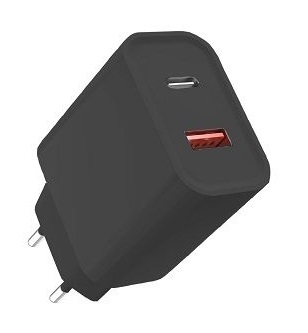 GrabNGo USB + USB-C 20W Wall Charger - zwart - 37008 2 - 37008
