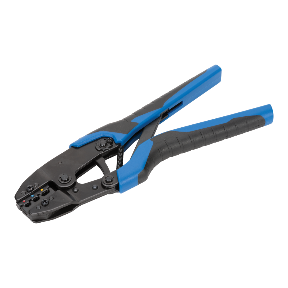 Krimptang met ratel voor geisoleerde kabelschoenen tbv PROline assorti - 379002x - 379002X