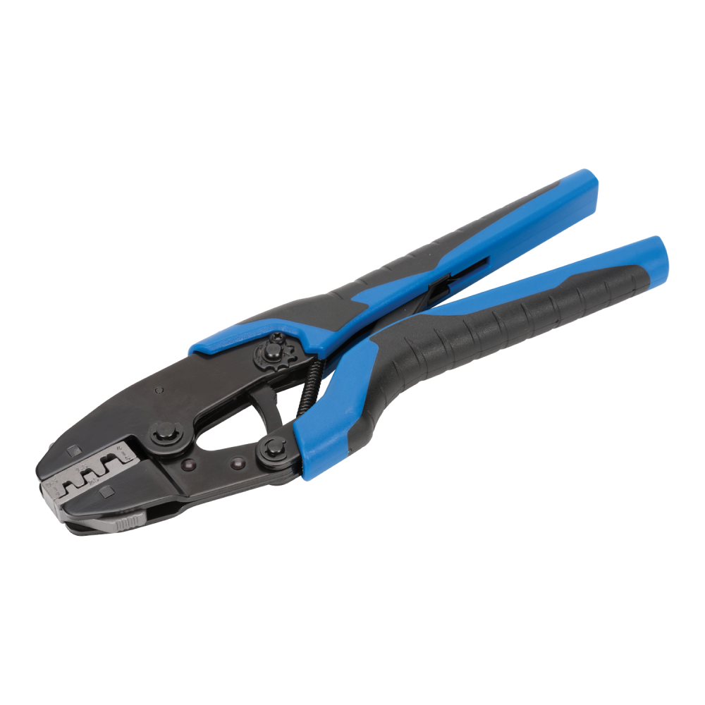 Krimptang met ratel met dubbele krimp voor ongeisoleerde kabelschoenen, tbv PROline assorti - 379003x - 379003X