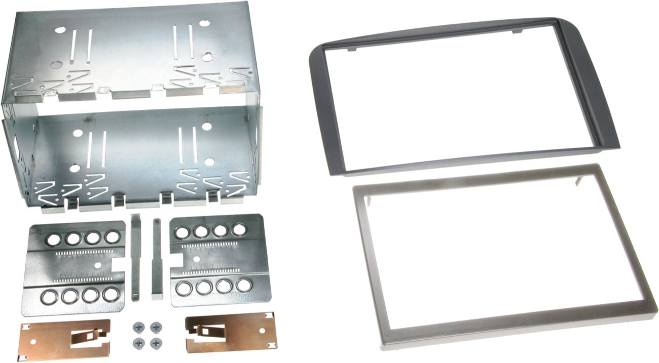 2-DIN Paneel Alfa Romeo 147 (Typ 937)  / GT (Typ 937) 2001-2011 Kleur: Antraciet  - 381001 77 - 381001-77