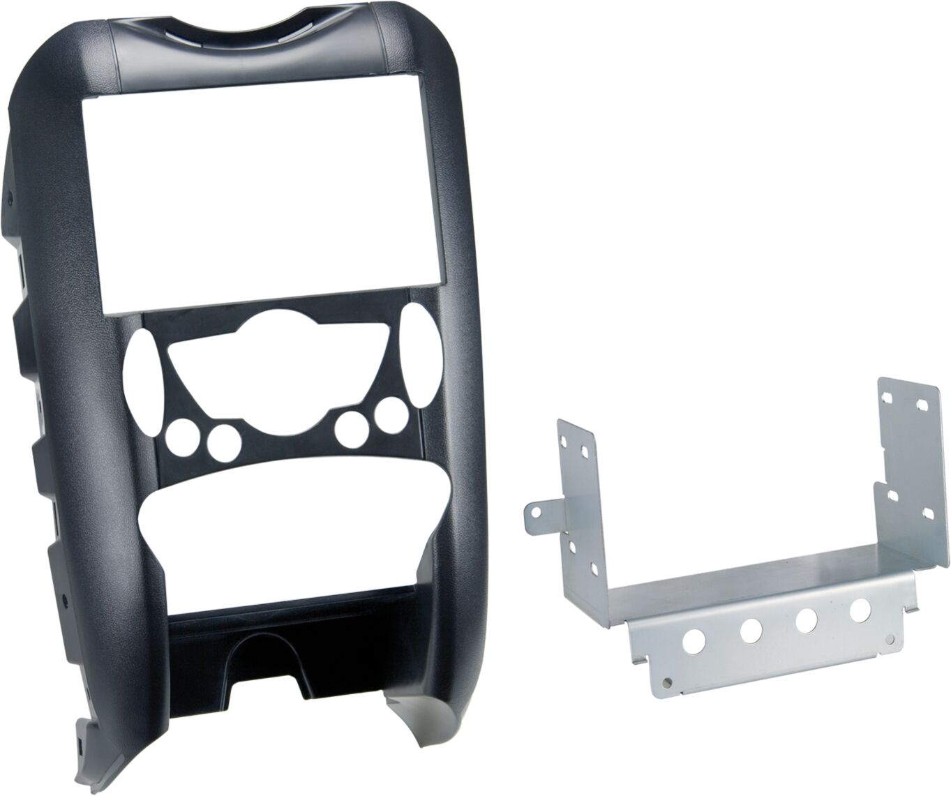 2-DIN Paneel BMW Mini (R55 / R56 / R57) - Kleur: zwart  - 381023 06 - 381023-06