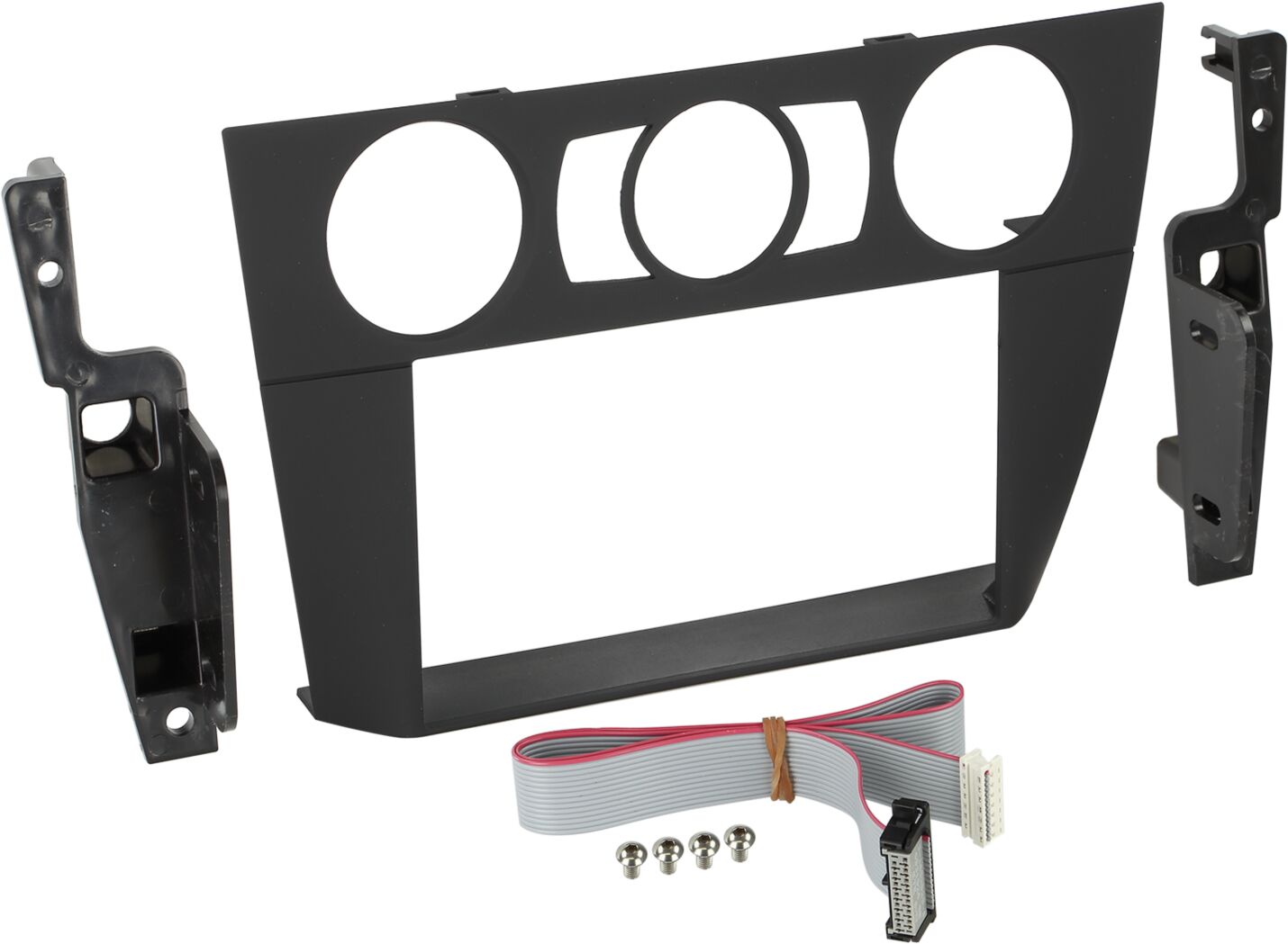 2-DIN Paneel BMW 3-Serie (E90/E91/E92/E93) 2006-2012 Kleur: Zwart - 381023 12 - 381023-12