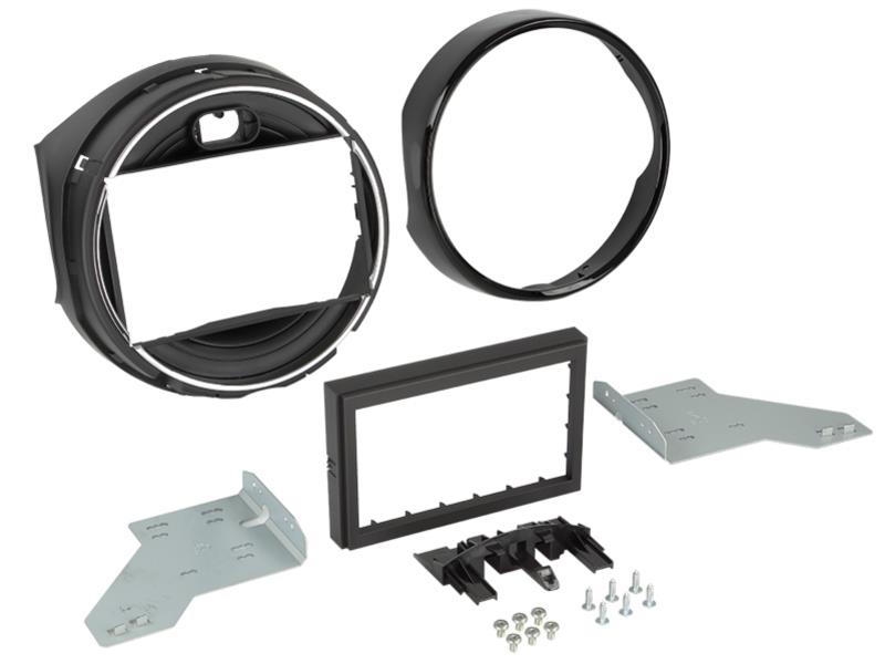 2-DIN Paneel Mini Cooper F55/F56 2014-2019 Kleur: Zwart - 381023 15 - 381023-15