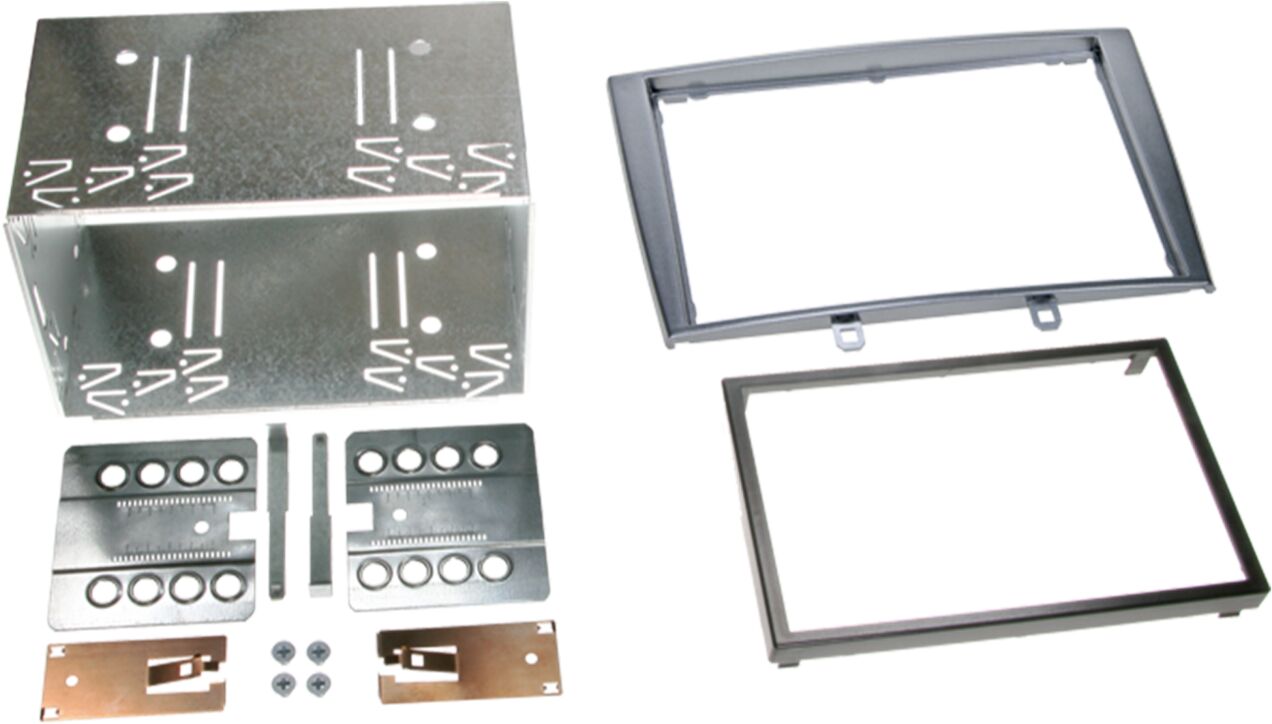2-DIN Paneel Peugeot 308 (4**) 2007-2009 / 308 SW (4**) 2008-2009 Kleur: Zilver - 381040 01 - 381040-01