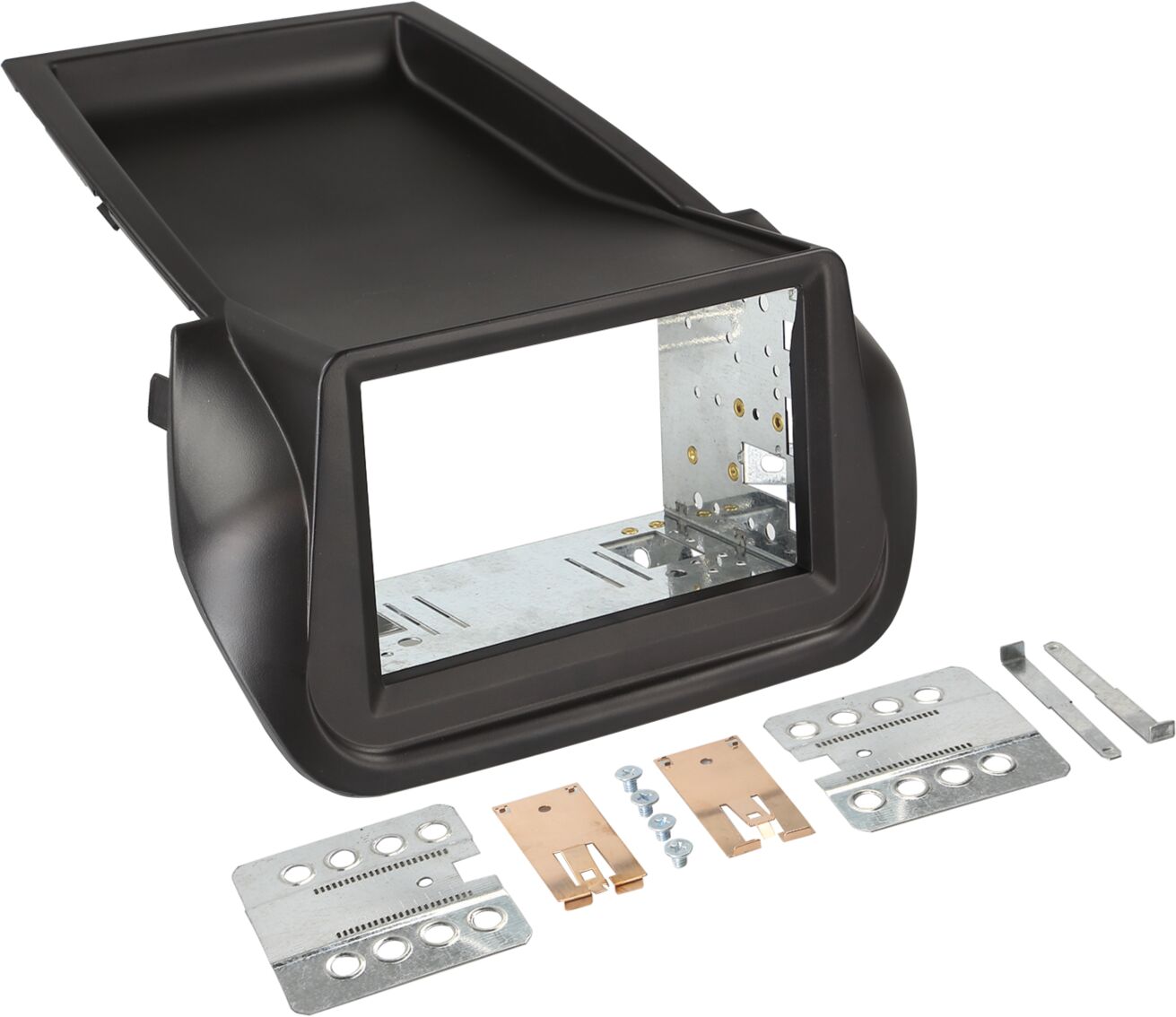 2-DIN Paneel Citro&euml;n Nemo - Fiat Fiorino - Peugeot Bipper- Kleur : Zwart - 381040 13 - 381040-13