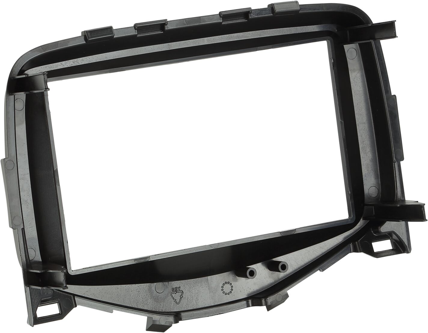 2-DIN Paneel Citro&euml;n C1 / Peugeot 108 / Toyota Aygo - Kleur : piano Zwart - 381040 15 rear - 381040-15