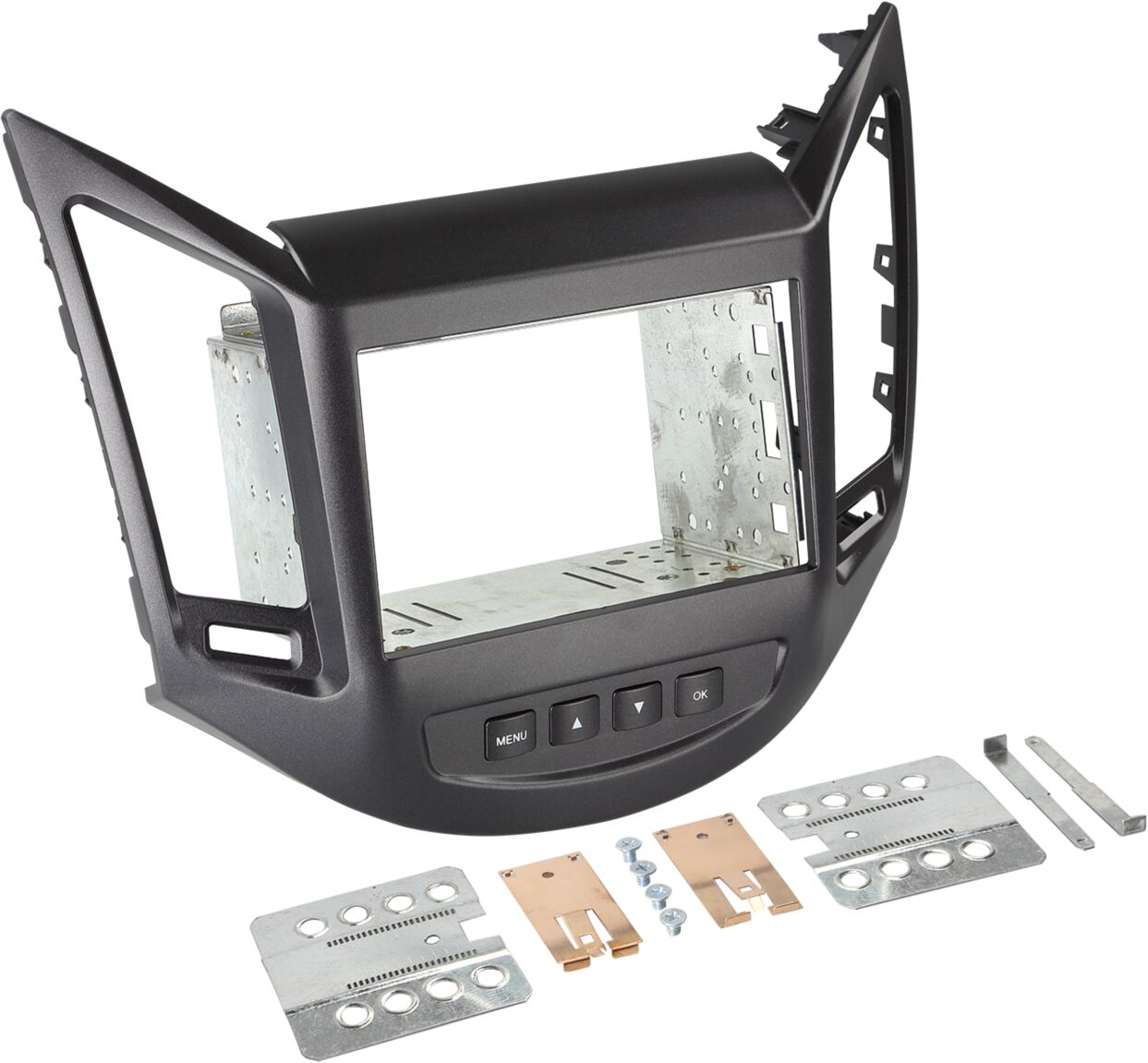 2-DIN Paneel Chevrolet Orlando(KL1Y/ KL1YN)  2011-2014 Kleur Zwart  - 381087 07 - 381087-07