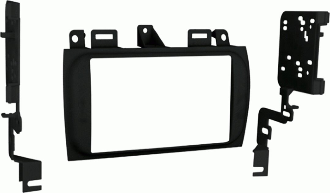 2-DIN Radioblende Cadillac Deville/Eldorado/Seville zwart (METRA) - 381087 11 1 - 381087-11-1
