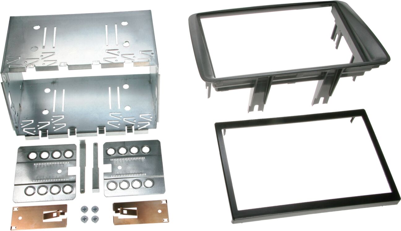 2-DIN Paneel Fiat Panda (169) 2003-2012 Kleur: Anthraciet - 381094 12 - 381094-12