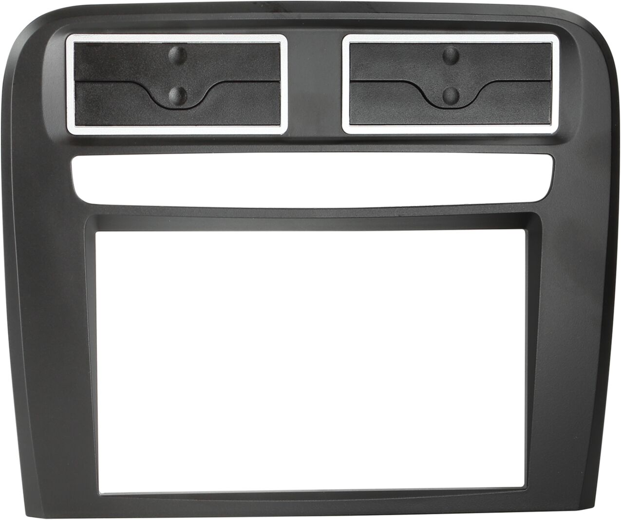 2-DIN Paneel Fiat Grande Punto 2005-2010 Kleur: Zwart - 381094 14 2 front - 381094-14-2