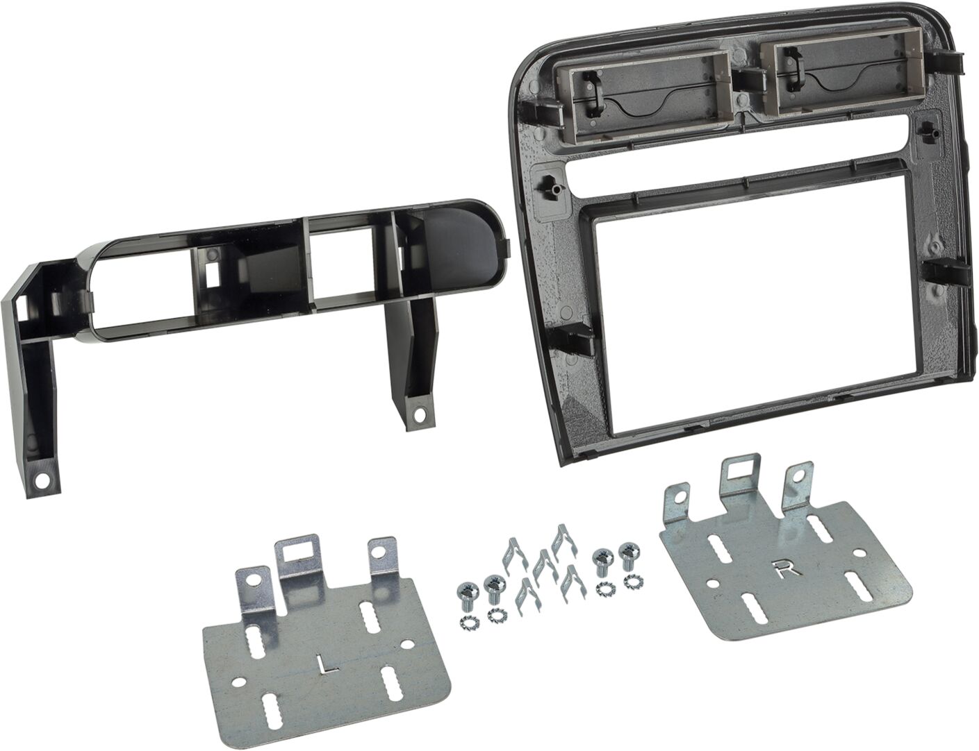 2-DIN Paneel Fiat Grande Punto 2005-2010 Kleur: Zwart - 381094 14 2 rear - 381094-14-2
