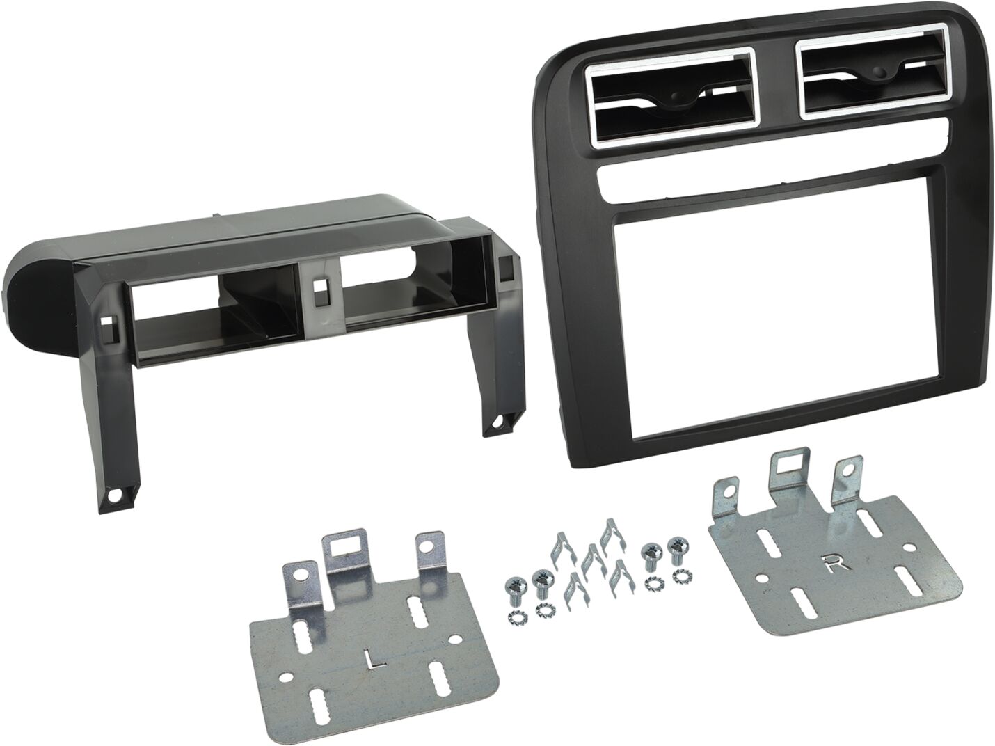 2-DIN Paneel Fiat Grande Punto 2005-2010 Kleur: Zwart - 381094 14 2 - 381094-14-2