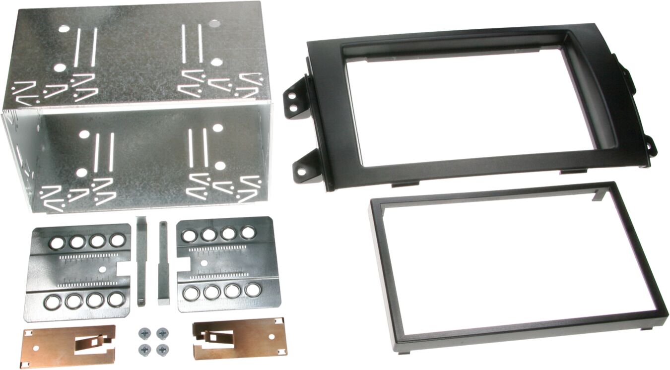 2-DIN Paneel Fiat Sedici (FY/GY) - Suzuki SX4 (EY/GX)  Kleur: zwart - 381094 17 - 381094-17