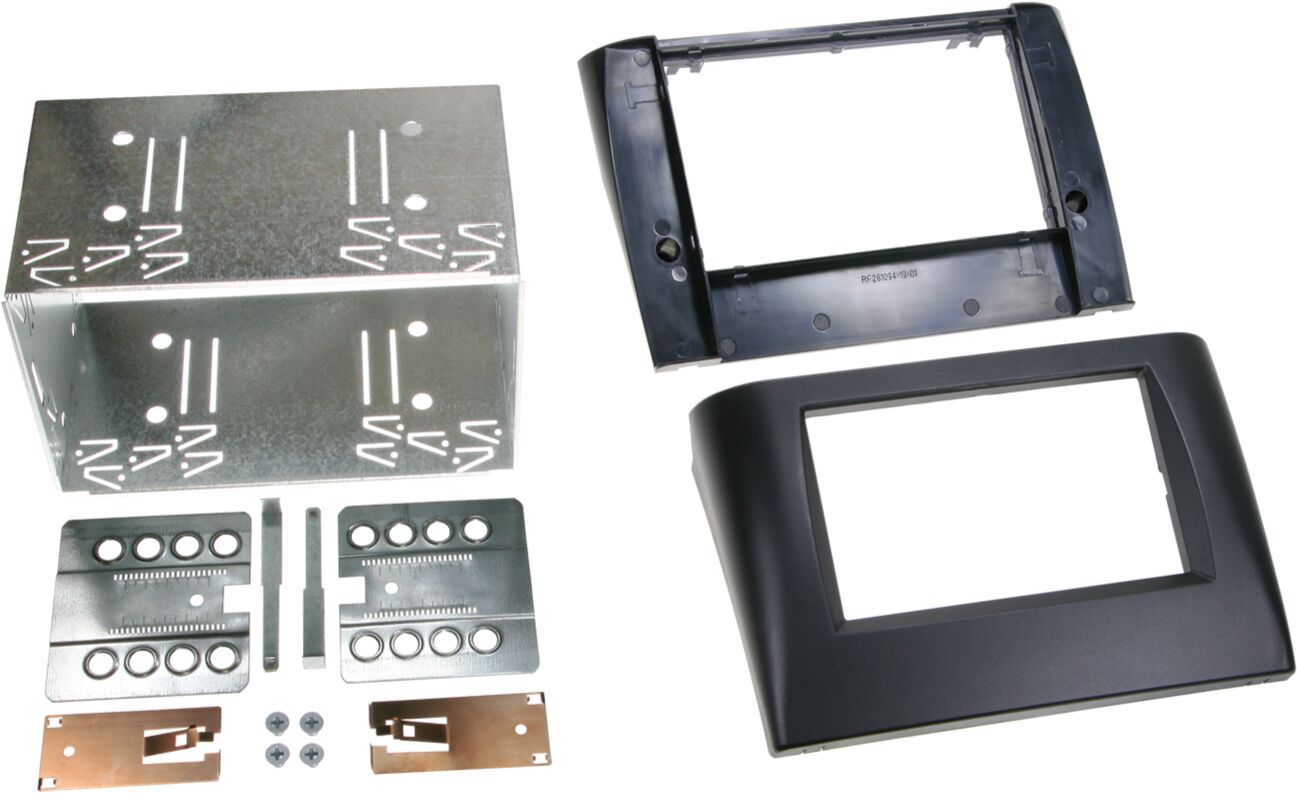 2-DIN Paneel Fiat Stilo (192) 2001-2008 Kleur: Zwart - 381094 19 - 381094-19