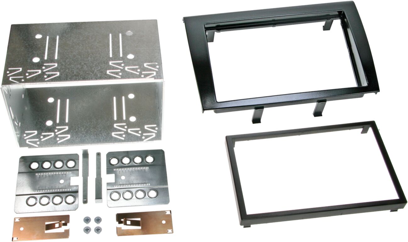 2-DIN Paneel Fiat Bravo (198) 2007-2014 - Kleur: Piano Zwart - 381094 21 - 381094-21