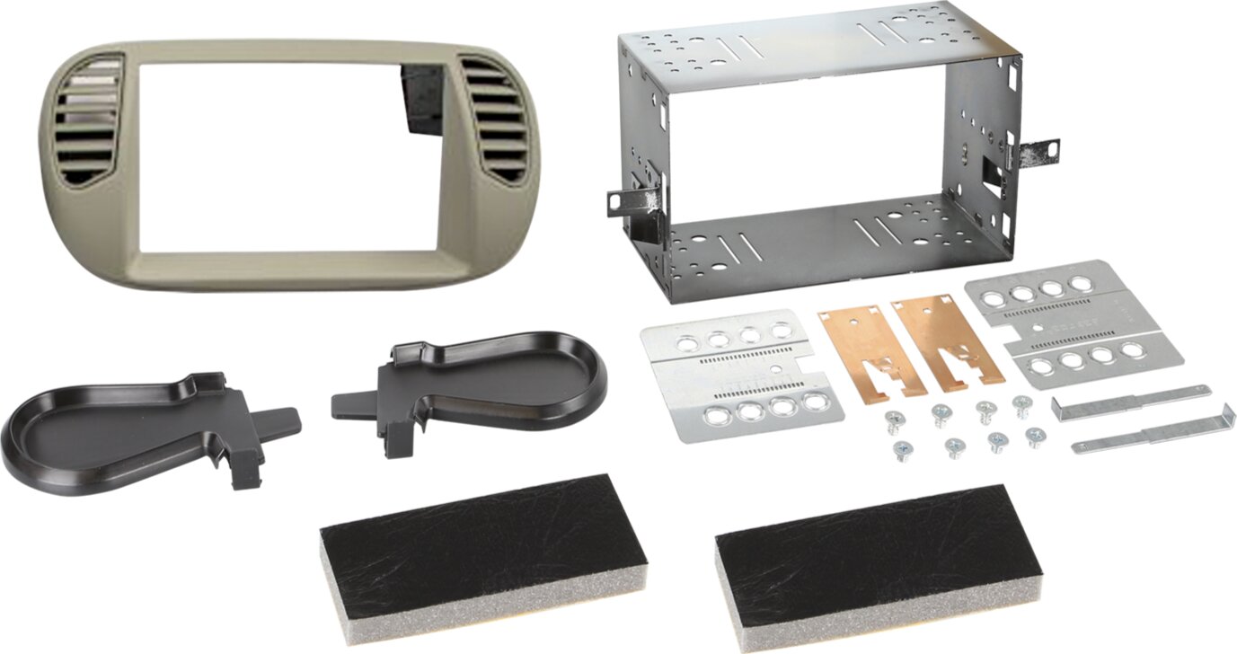 2-DIN Paneel Fiat 500/ 500 C - Kleur: Parelmoer - 381094 23 1 - 381094-23-1