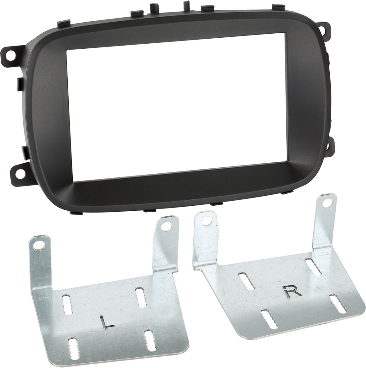 2-DIN Paneel Fiat 500X 2015-2024Kleur: Zwart (METRA) - 381094 30 - 381094-30