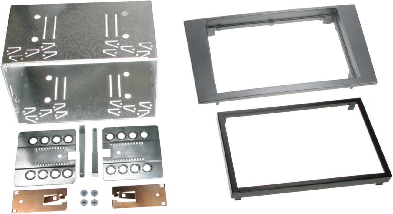 2-DIN Paneel Ford Ford Mondeo (B4Y/B5Y/BWY Facelift) 2003-2007 Kleur: Antraciet - 381114 07 - 381114-07