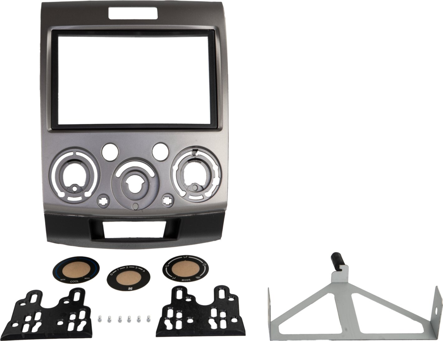 2-DIN Paneel Ford Ranger - Mazda BT50 Kleur: Zilver - 381114 10 2 - 381114-10-2
