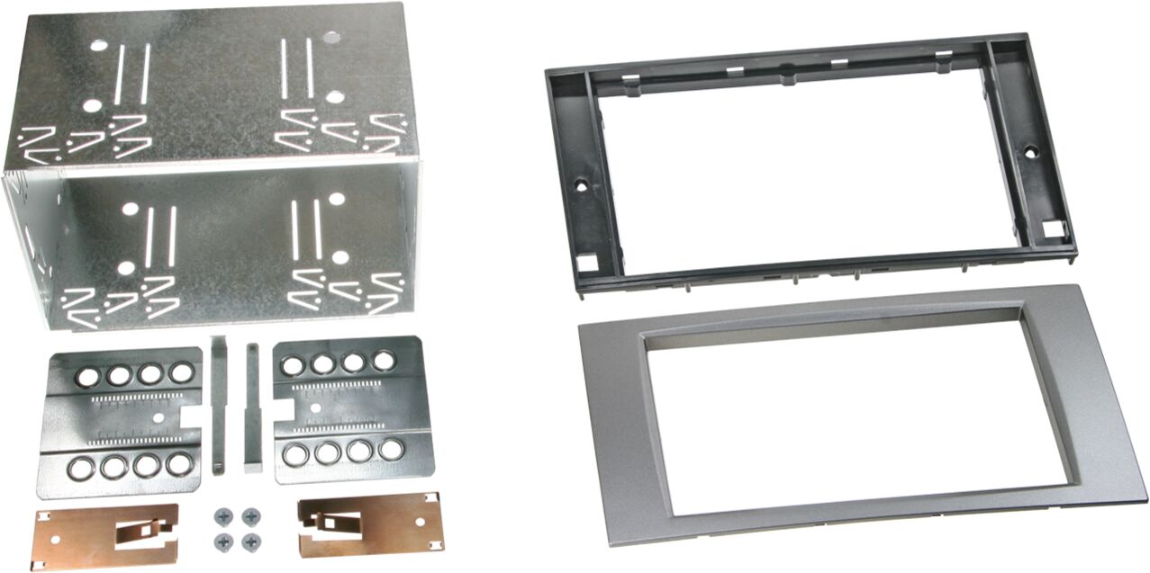 2-DIN Paneel diverse Ford modellen - kleur: Zilver - 381114 15 3 - 381114-15-3