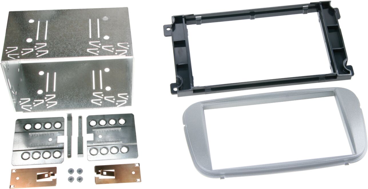 2-DIN Paneel diverse modellen Ford - Kleur: zilver - 381114 19 2 - 381114-19-2
