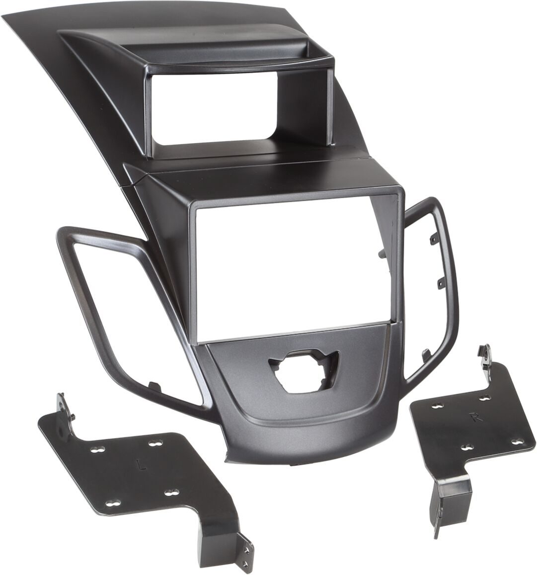 2-DIN Paneel Ford Fiesta (JA8) 2008-2017 - Kleur: Zwart - 381114 21 1 - 381114-21-1