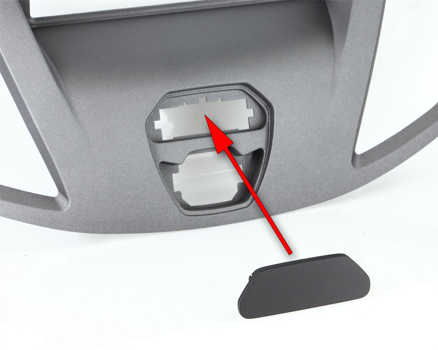 2-DIN Paneel Ford Transit 2014-2019 - Kleur:Antraciet (METRA) - 381114 32 1 cover arrow - 381114-32-1