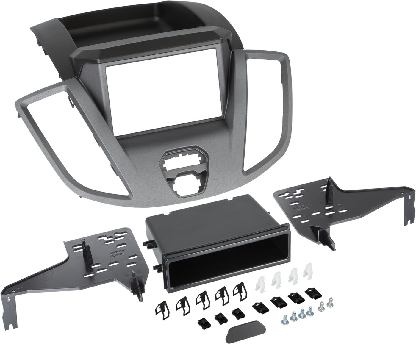 2-DIN Paneel Ford Transit 2014-2019 - Kleur:Antraciet (METRA) - 381114 32 1 komplett - 381114-32-1