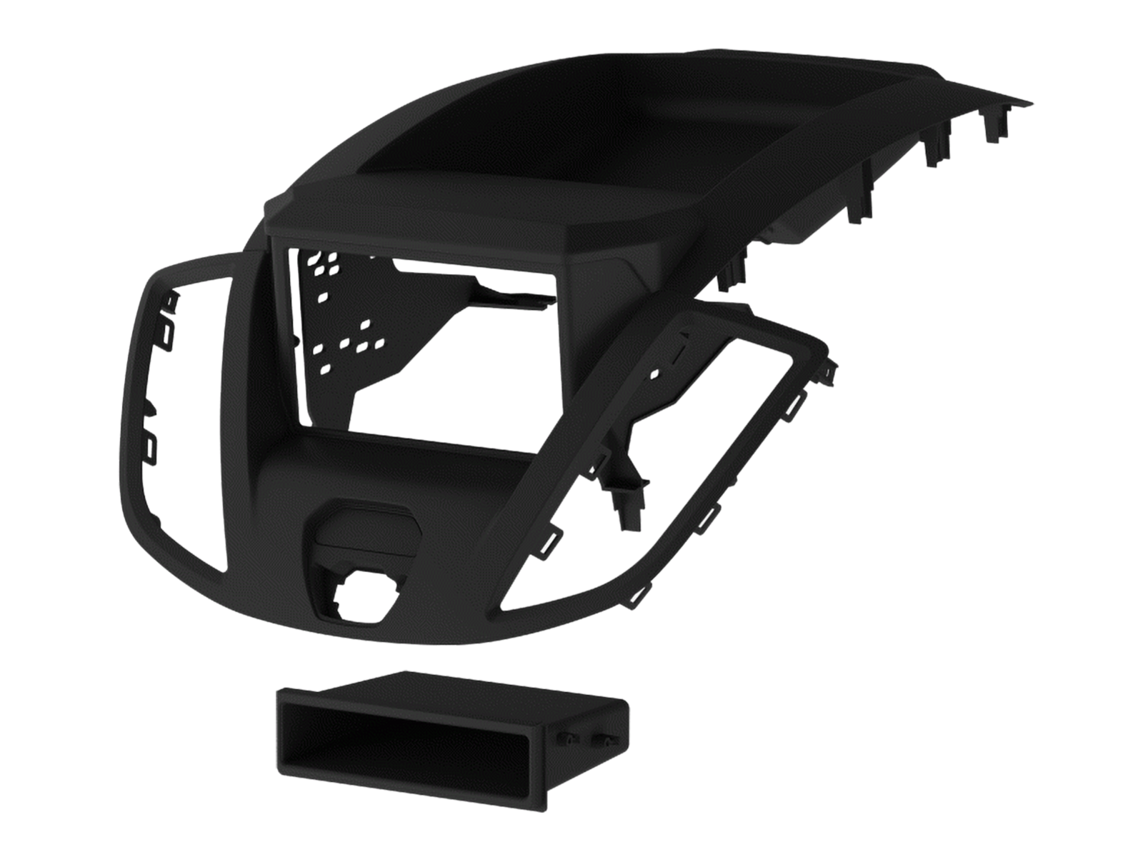 2-DIN Paneel met vak Ford Transit 2014-2019 - 381114 32 2 4 - 381114-32-2