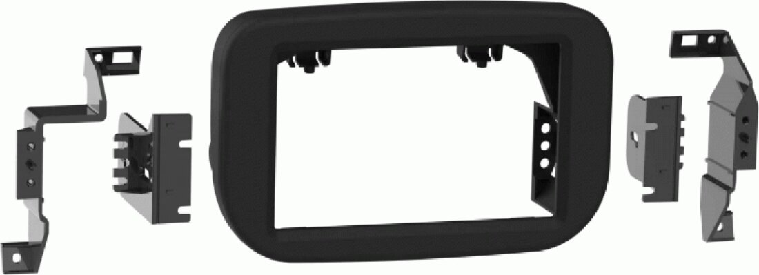 2-DIN Paneel Ford Transit (FD) 03/2019 - 2024 Kleur: mat Zwart (METRA) - 381114 40 1 - 381114-40-1