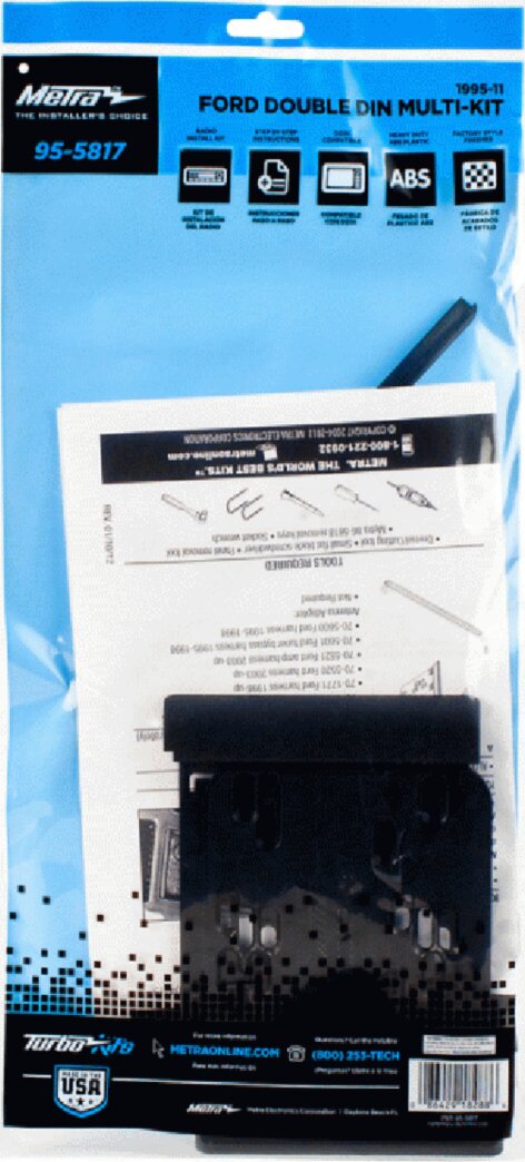 2-DIN radiopaneel Ford diverse voertuigen (METRA) - 381114 45 1 package - 381114-45-1