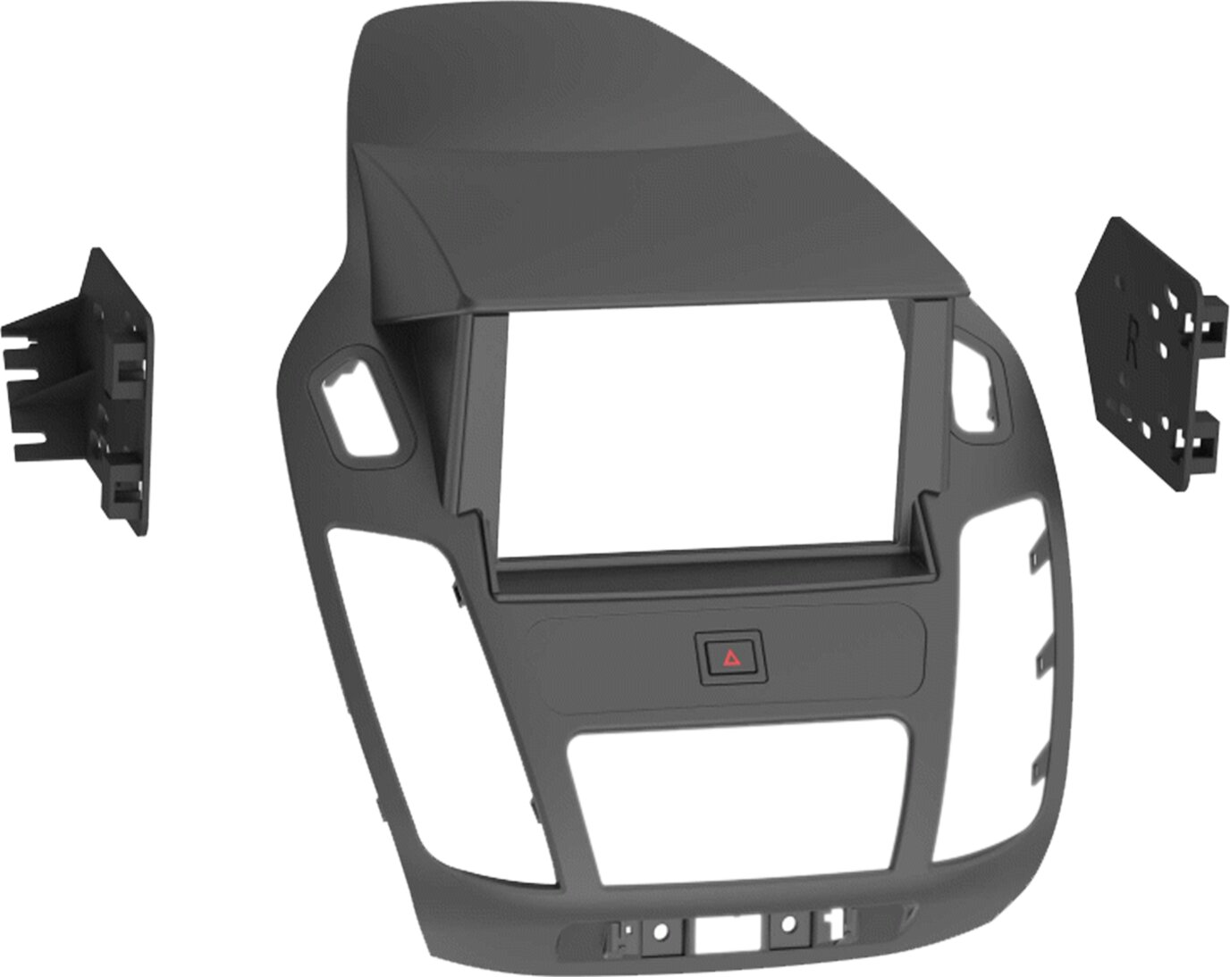 2-DIN Paneel Ford Transit Connect / Tourneo Connect  Kleur: Zwart (METRA) - 381114 48 1 - 381114-48-1