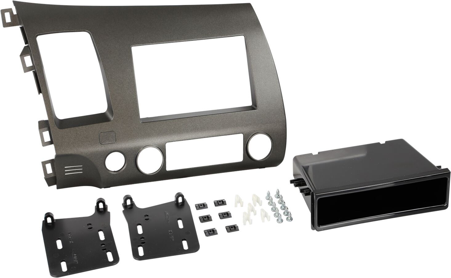 2-DIN Paneel Honda Civic Hybrid (FD1/FD3/FK1.3/FN1.4) Kleur: Antracite (METRA)  - 381130 04 - 381130-04