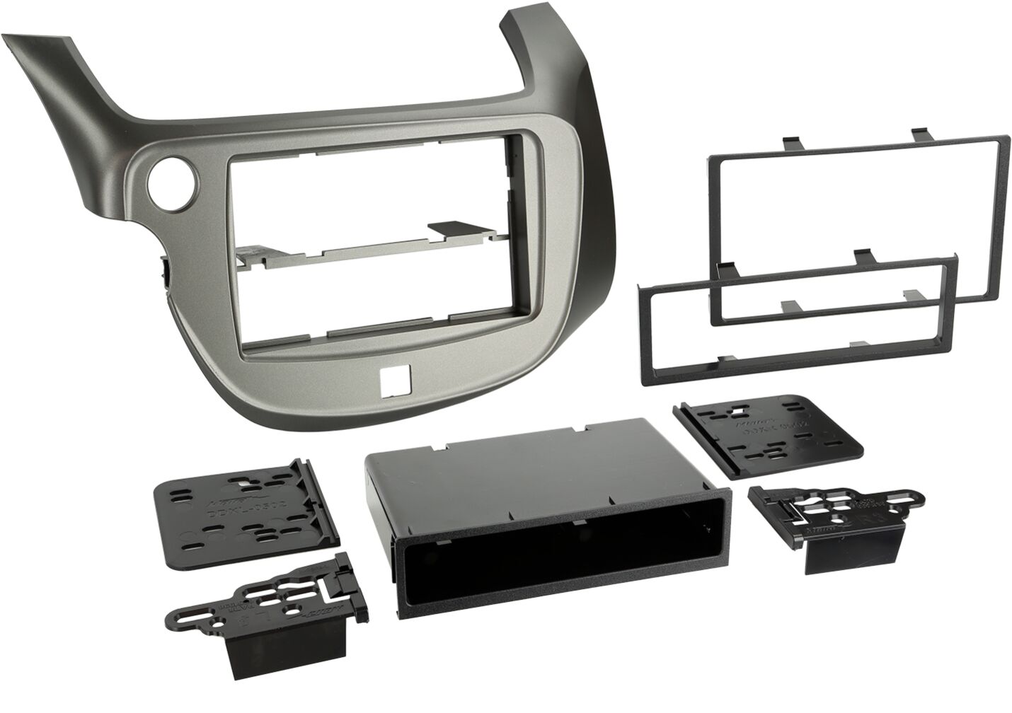2-DIN Paneel Honda Fit/ Jazz 2009-2013 - Kleur: zwart (METRA) - 381130 24 1 - 381130-24-1
