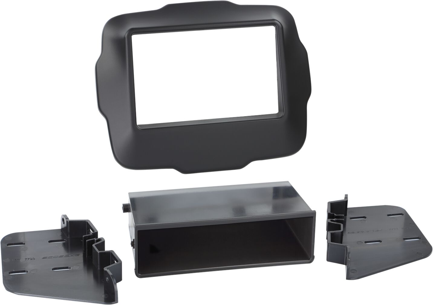 2-DIN Paneel Jeep Renegade 2014-2023  Kleur: Zwart - 381145 10 - 381145-10