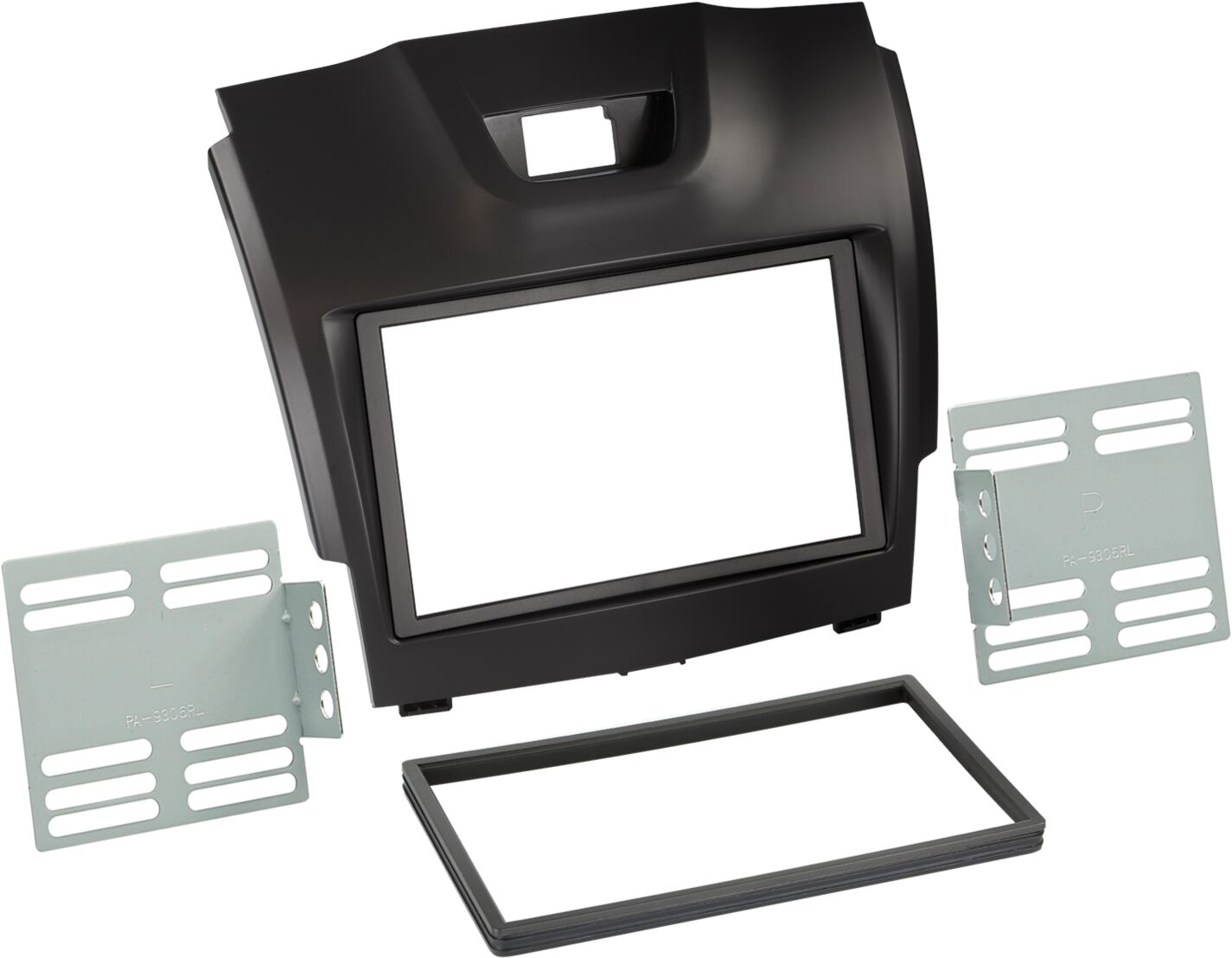 2-DIN Paneel Isuzu D-Max 2012-2019 Kleur: Zwart - 381160 01 2 - 381160-01-2